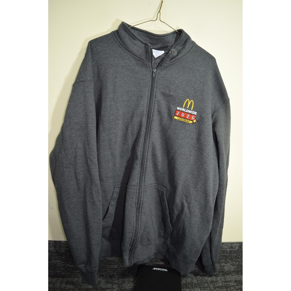 McDonald's Worldwide 2026 Las Vegas Mens Franchisee Swag Zip Fleece Jacket XL